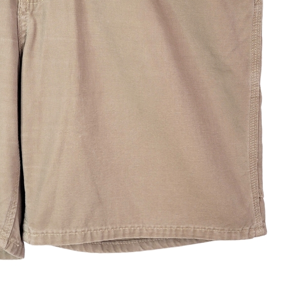 Carhartt Dark Khaki Heavy 100% Cotton Work Jobcore Summer Shorts 14 - Picture 4 of 16